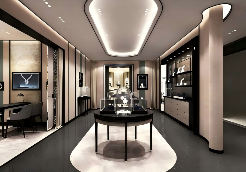 Luxury And Modern Jewellery Showroom Interior Design