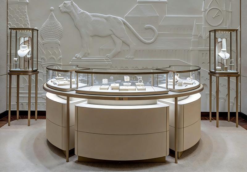 Modern Luxury Jewelry Store Display System — By MS DISPLAY LTD