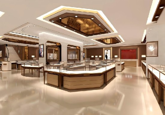 Luxury Modern Jewelry Store Display System