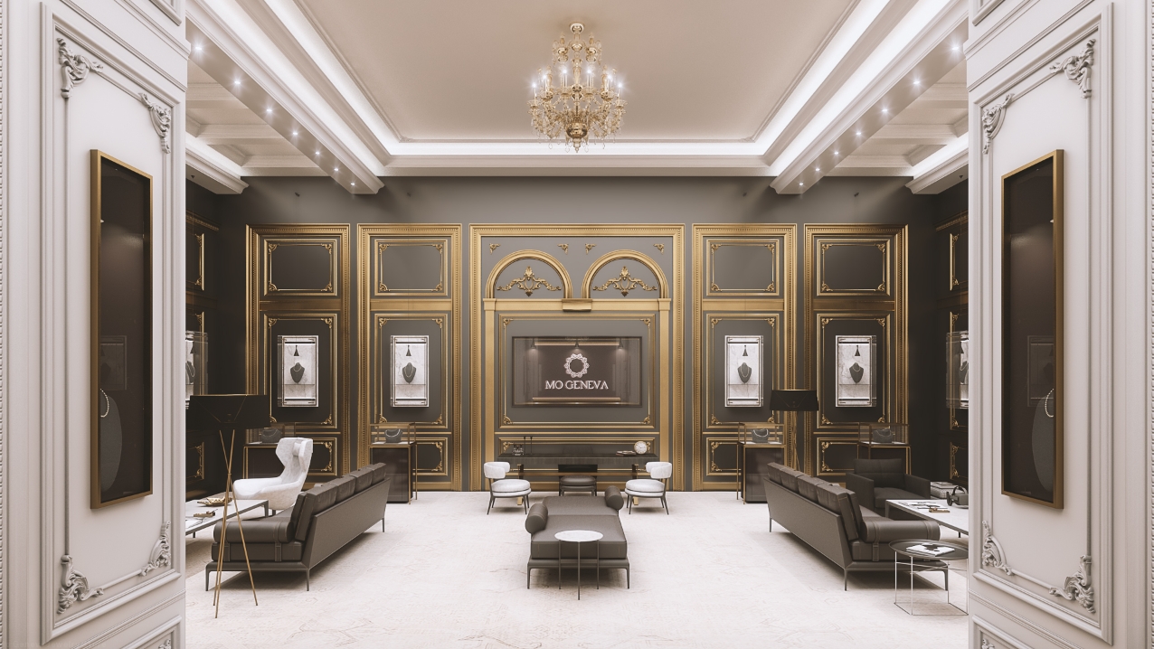 Luxury Palatial Jewelry Shop European Style