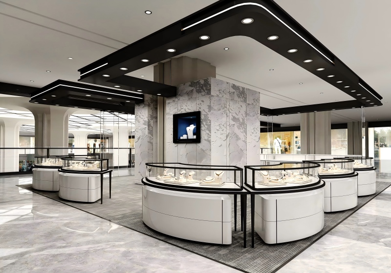 Modern Luxury Jewelry Display Cabinets | Professional Store Design Solutions