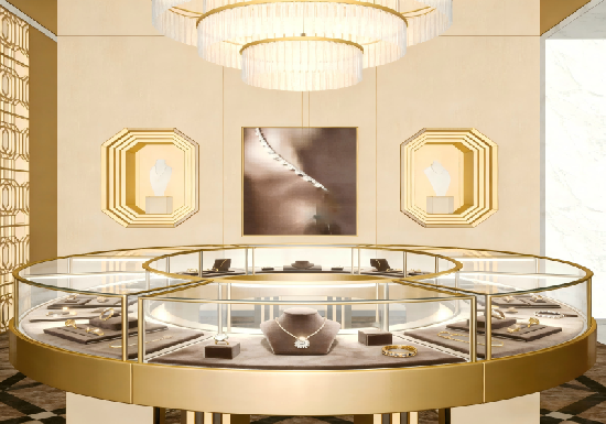 A Jewelry Showcase Space Where Oriental Elegance Meets Modern Luxury