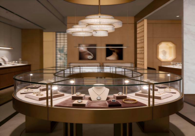 A Jewelry Showcase Space Where Oriental Elegance Meets Modern Luxury