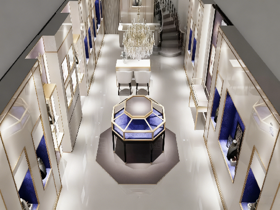 Elegant Luxury Jewelry Store Interior Design