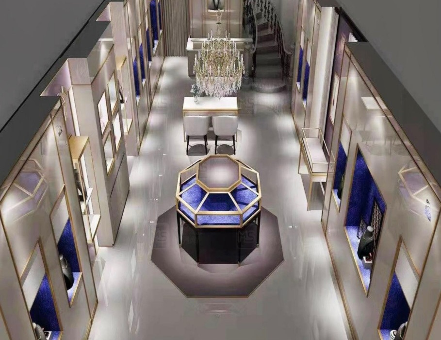 Elegant Luxury Jewelry Store Interior Design
