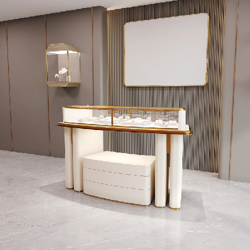 Elegant Glass Jewelry Display Cabinet Design