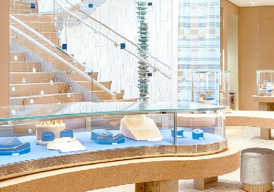 Elegant French-style Jewelry Store Fixtures