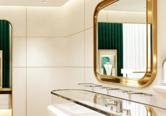 Luxury Marble Jewelry Store Display & Interior Design