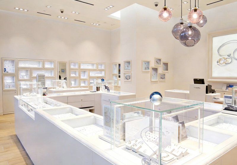 Luxury Marble Jewelry Store Display & Interior Design