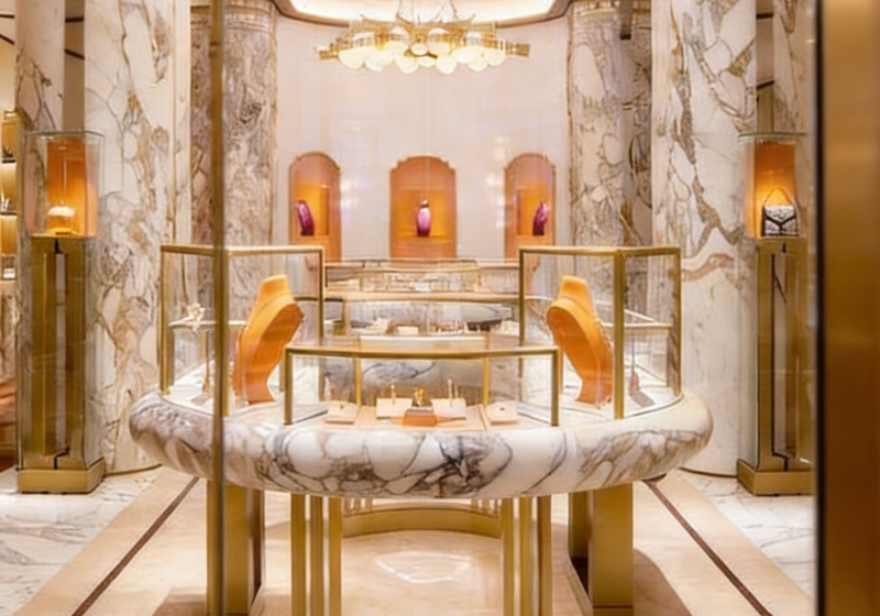 Luxury Watch Display Counters for High-End Watch Boutiques