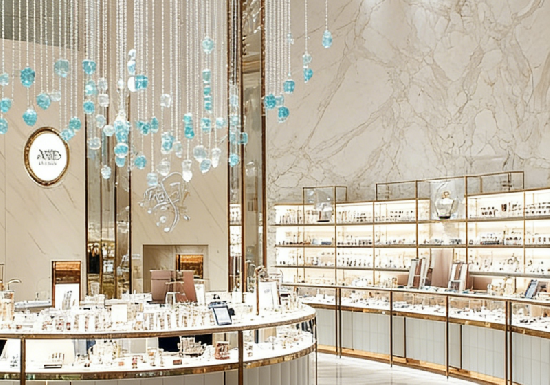 Sleek Jewelry Showcase for Luxury Stores