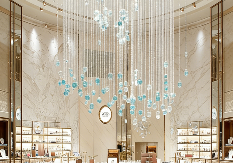 Sleek Jewelry Showcase for Luxury Stores