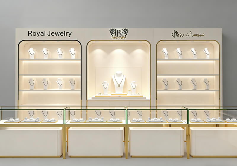 Royal-Style Jewelry Display Cases
