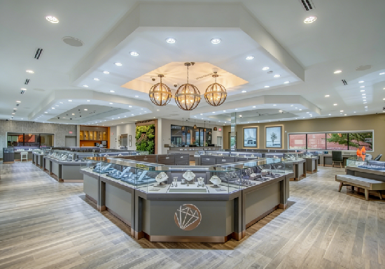 Modern Neutral-Tone Jewelry Display Cases