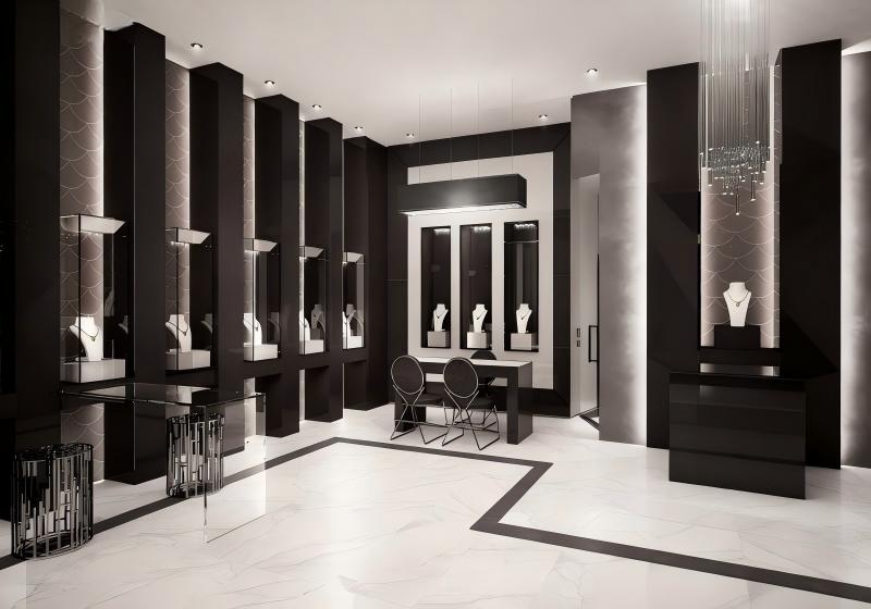 Black & White Minimalist Luxury Jewelry Store
