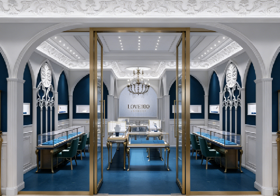 Neo-Gothic Luxury Jewelry Store Design