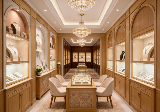 Classic Luxury Custom Jewelry Store Design