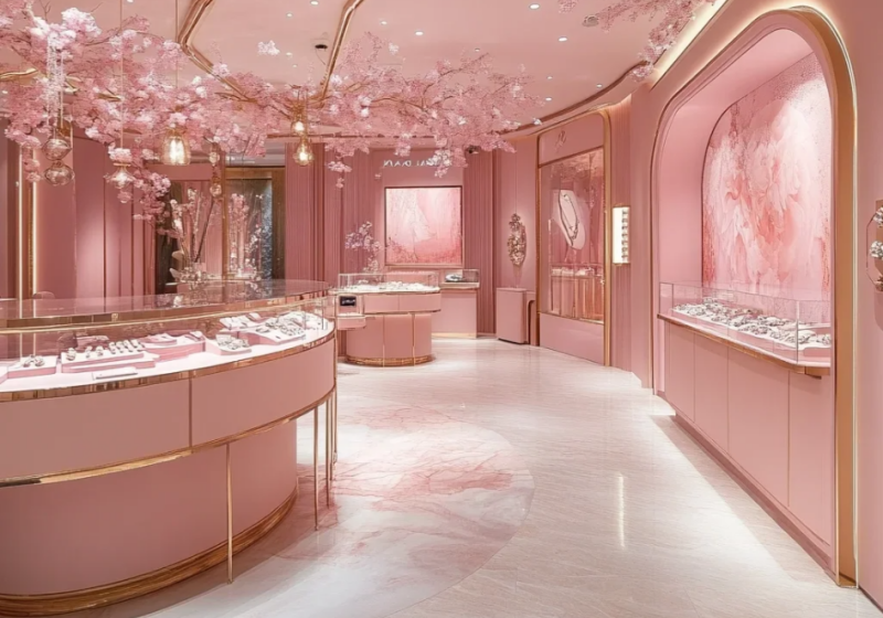 Pink & Gold Luxury: A Feminine, Dreamy Retail Identity