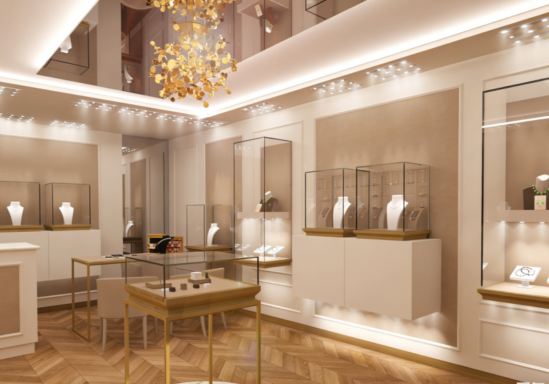 Elegant Jewelry Display Cases for Luxury Boutiques