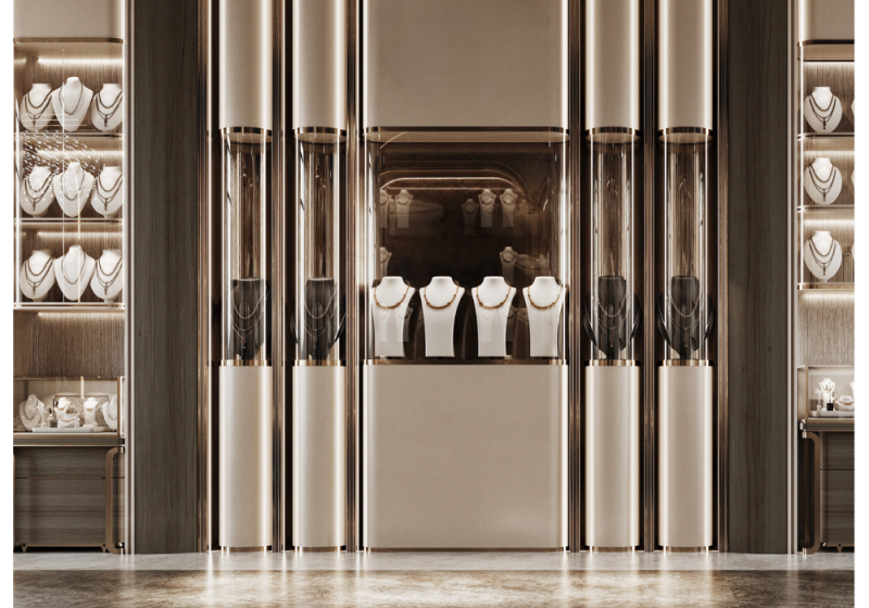 High-end jewelry boutiques and luxury retail stores