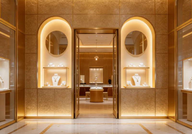 Boutique Jewelry Cabinet & Interior Design