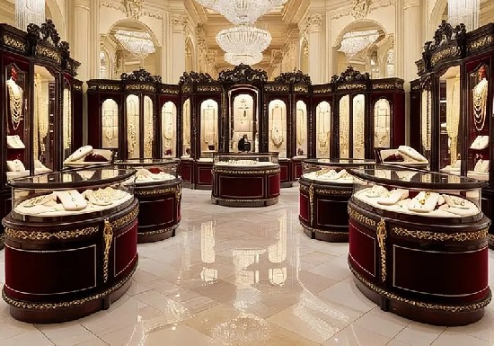 Simple and solemn interior design for a boutique