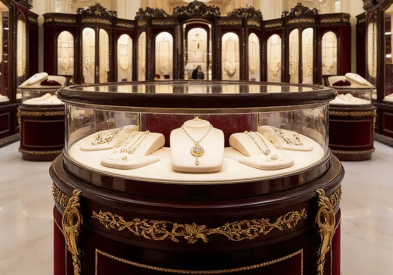 Simple and solemn interior design for a boutique