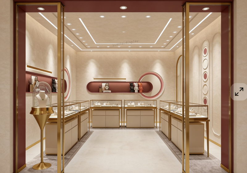 Jewelry Display Cabinets with LED Lighting System