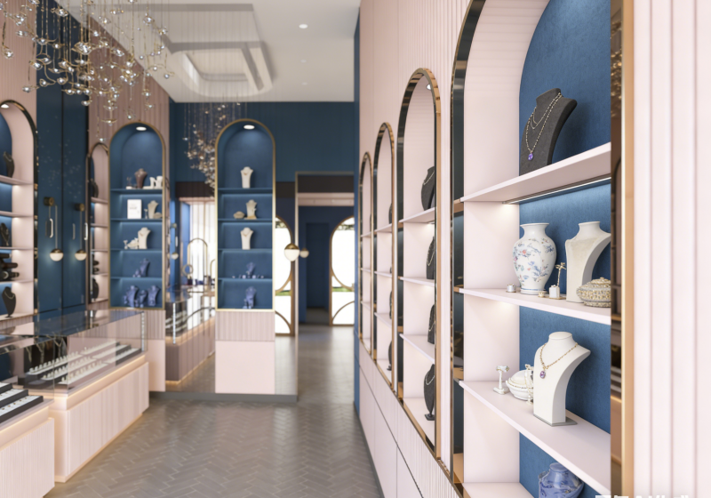 Custom Jewelry Display for Luxury Jewelry Stores