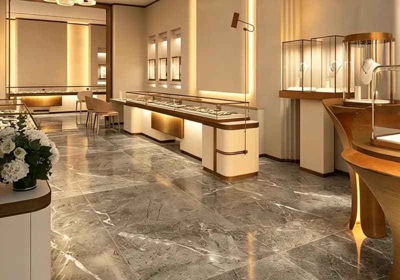 Elegant High-End Jewelry Store Interior Design