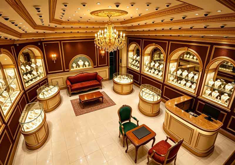 Elegant Structure & Refined Artistry  Jewelry Store Design