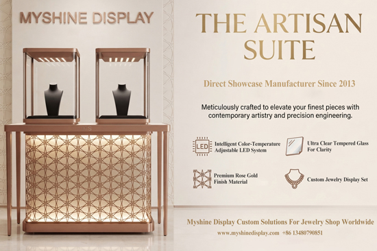 Why Global Luxury Brands Trust Myshine Display for Full Jewelry Store Showcase Customization