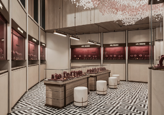 Blush Bloom Jewelry Retail Space & Display Solution