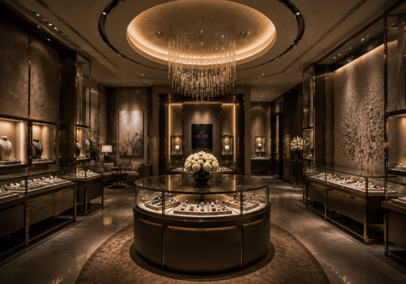 US Luxury Custom Jewelry Store Display Cabinets