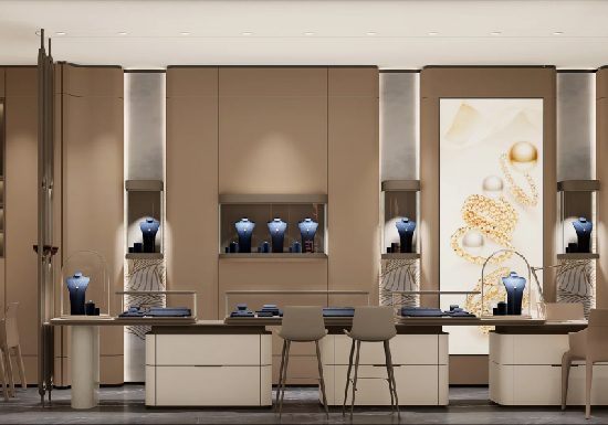 Custom Luxury Jewelry Store Display Furniture
