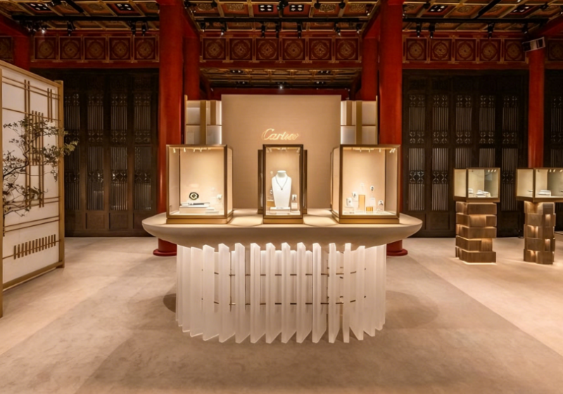 Vermilion Heritage Jewelry Pop-Up Exhibition & Display Solution
