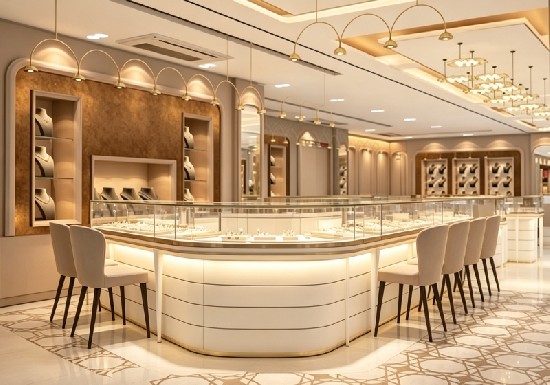 Luxury Modern Jewelry Display Case