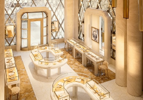Luxury Marble Jewelry Display Cabinet