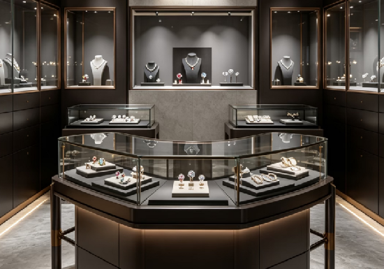 Luxury Jewelry Store Display Cabinets