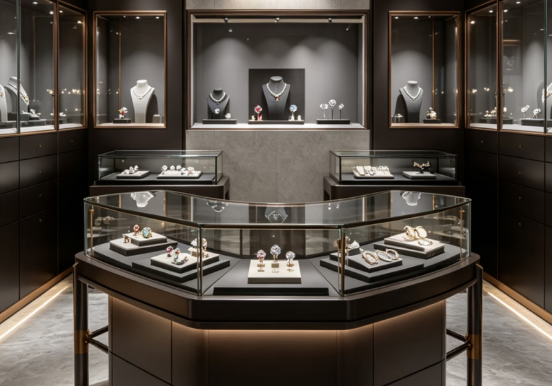 Luxury Jewelry Store Display Cabinets