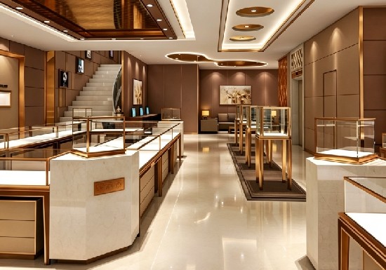 High-end Jewelry Showroom Whole Store Customization
