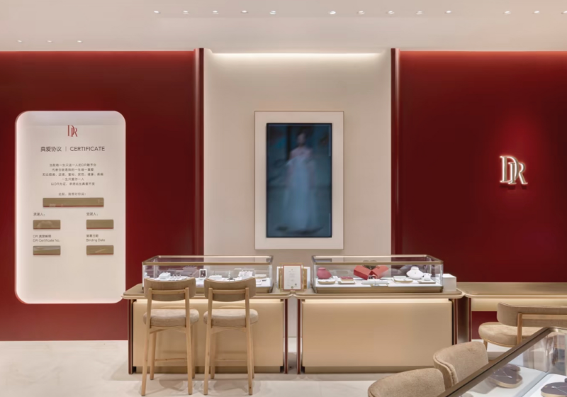 Luxury Jewelry Store Display Counters for High‑End Bridal Jewelry Boutique