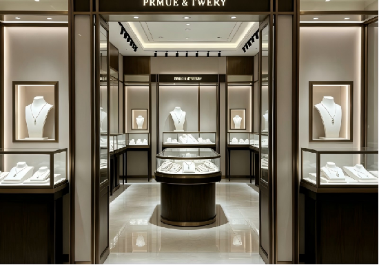 Minimalist Modern Jewelry Store Full‑Store Interior Fit‑Out Solution