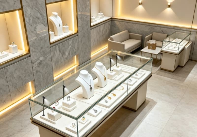 A Refined Display Solution for Contemporary Jewelry Stores