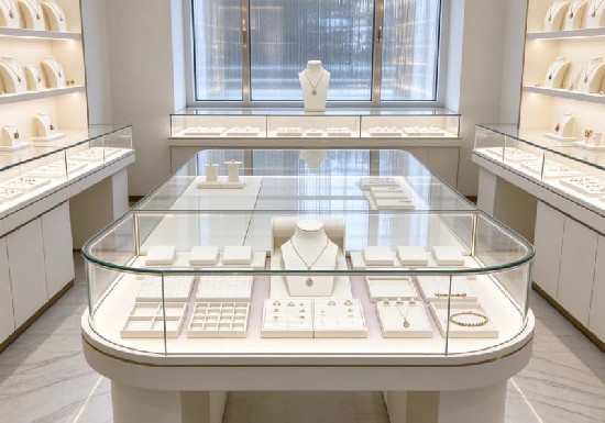 Modern Luxury Jewelry Display Counter Solution for Premium Retail Stores