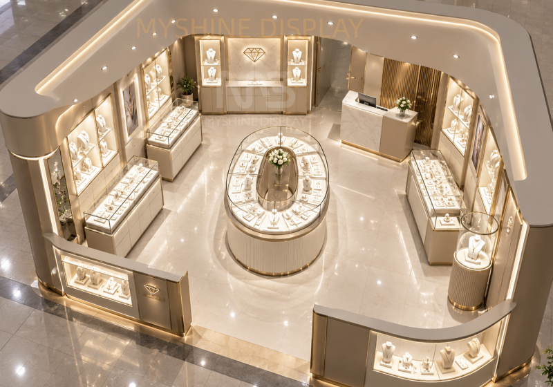 Custom Jewelry Display Kiosks for Shopping Malls