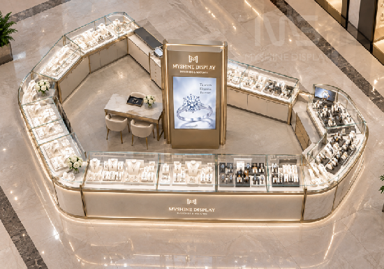 Custom Jewelry & Watch Kiosk for Shopping Malls
