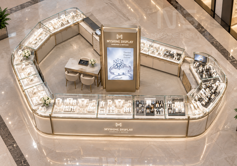 Custom Jewelry & Watch Kiosk for Shopping Malls