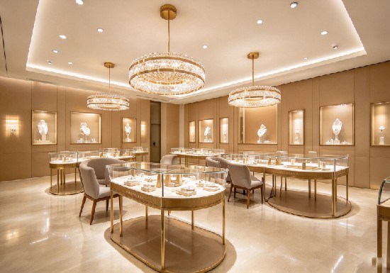 Luxury Jewelry Boutique Display Customization