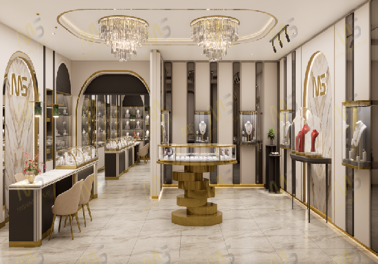 Modern Art Deco Luxury Jewelry Store Full Fitout | Bespoke Jewelry Showcase Project